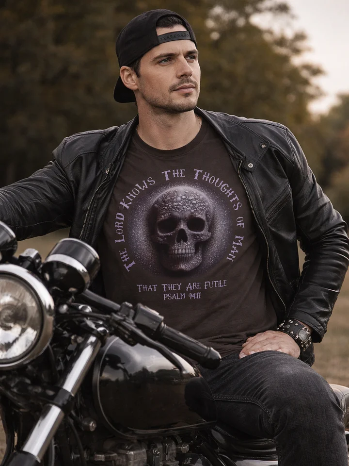 The Lord Knows - Skull T-Shirt, Bible Verse Prophetic Warning Psalm 94:11 Tee product image (14)