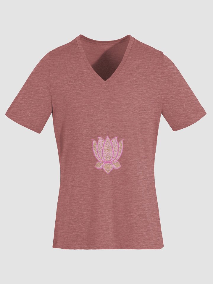 Lotus Blossom V-Neck Tee product image (1)