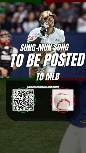 #sungmunsong #baseball #mlb 

Sung Mun Song will be posted to an MLB team this offseason.