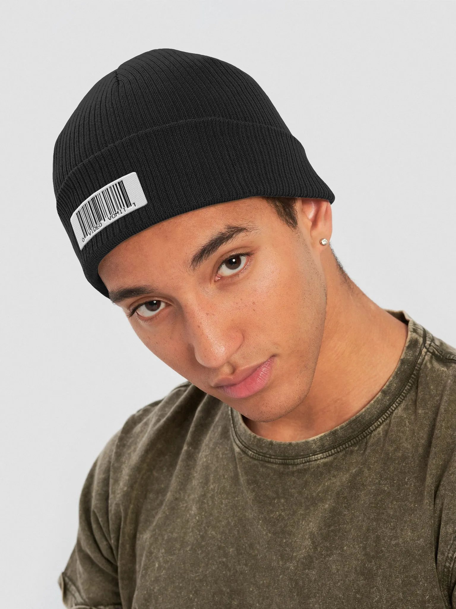 BARCODE embroidered beanie product image (4)