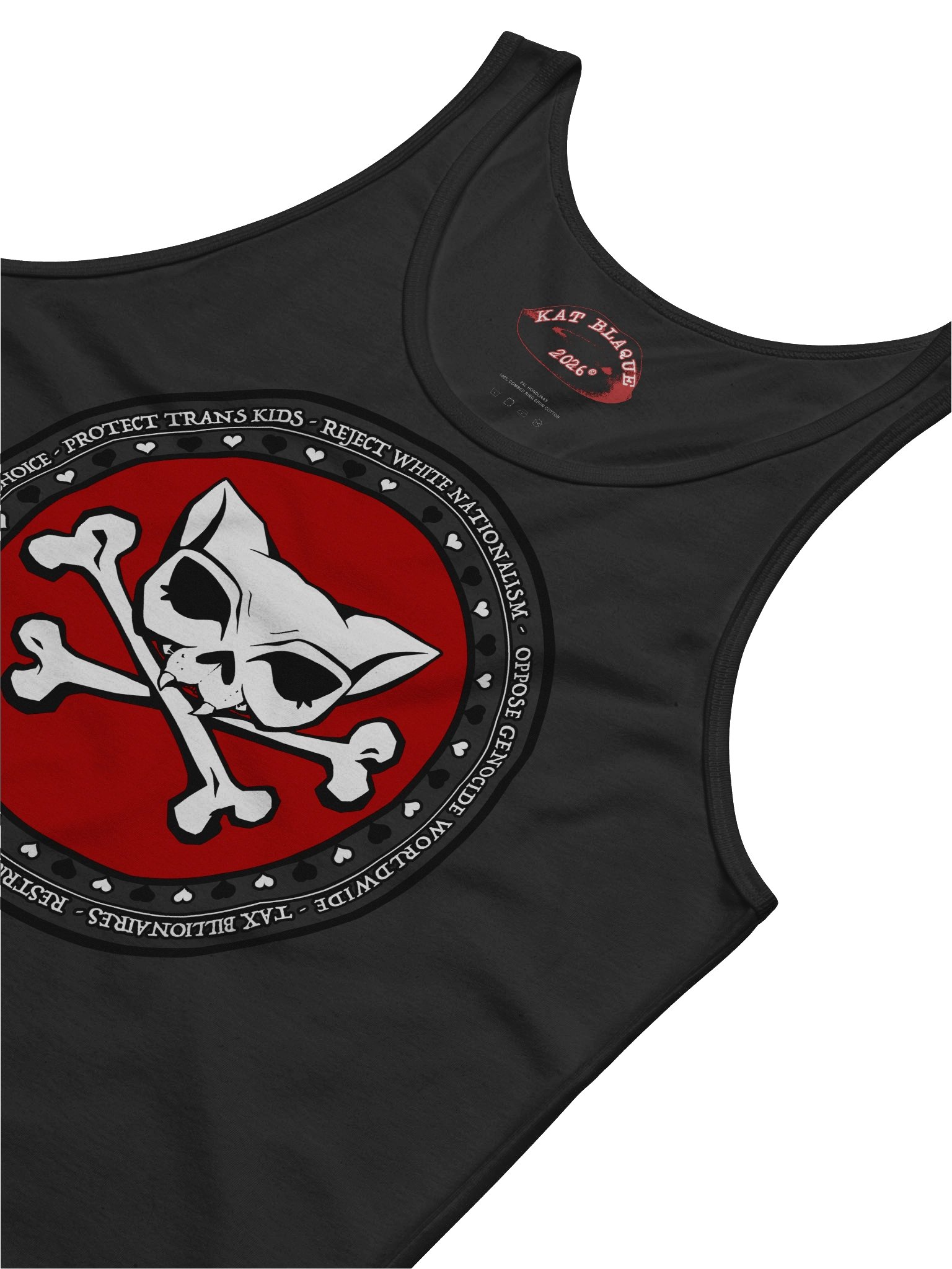 My Politics Red Kat Skull Tee product image (3)
