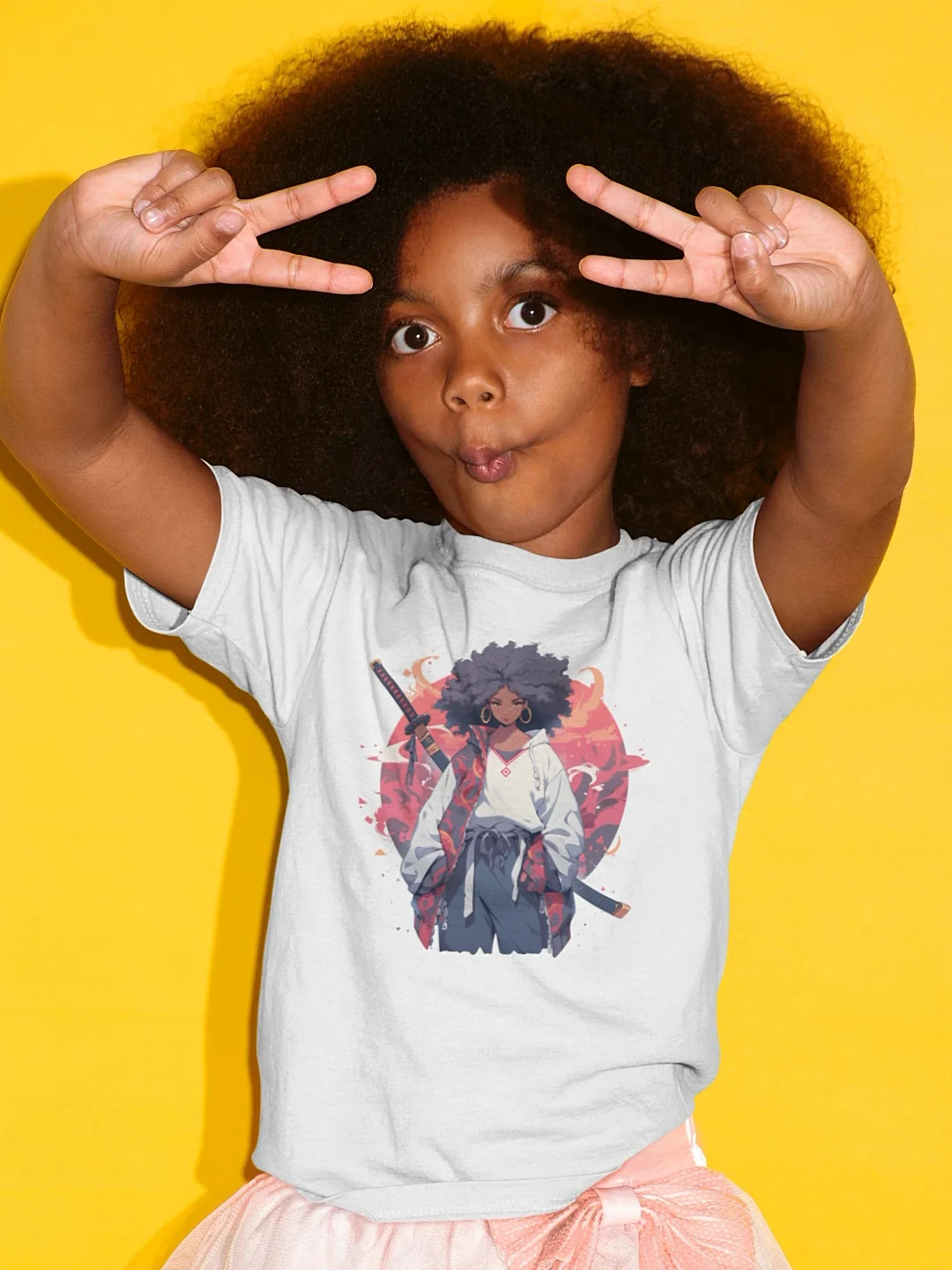 Afro Blade Princess Youth Girl T-Shirt product image (3)