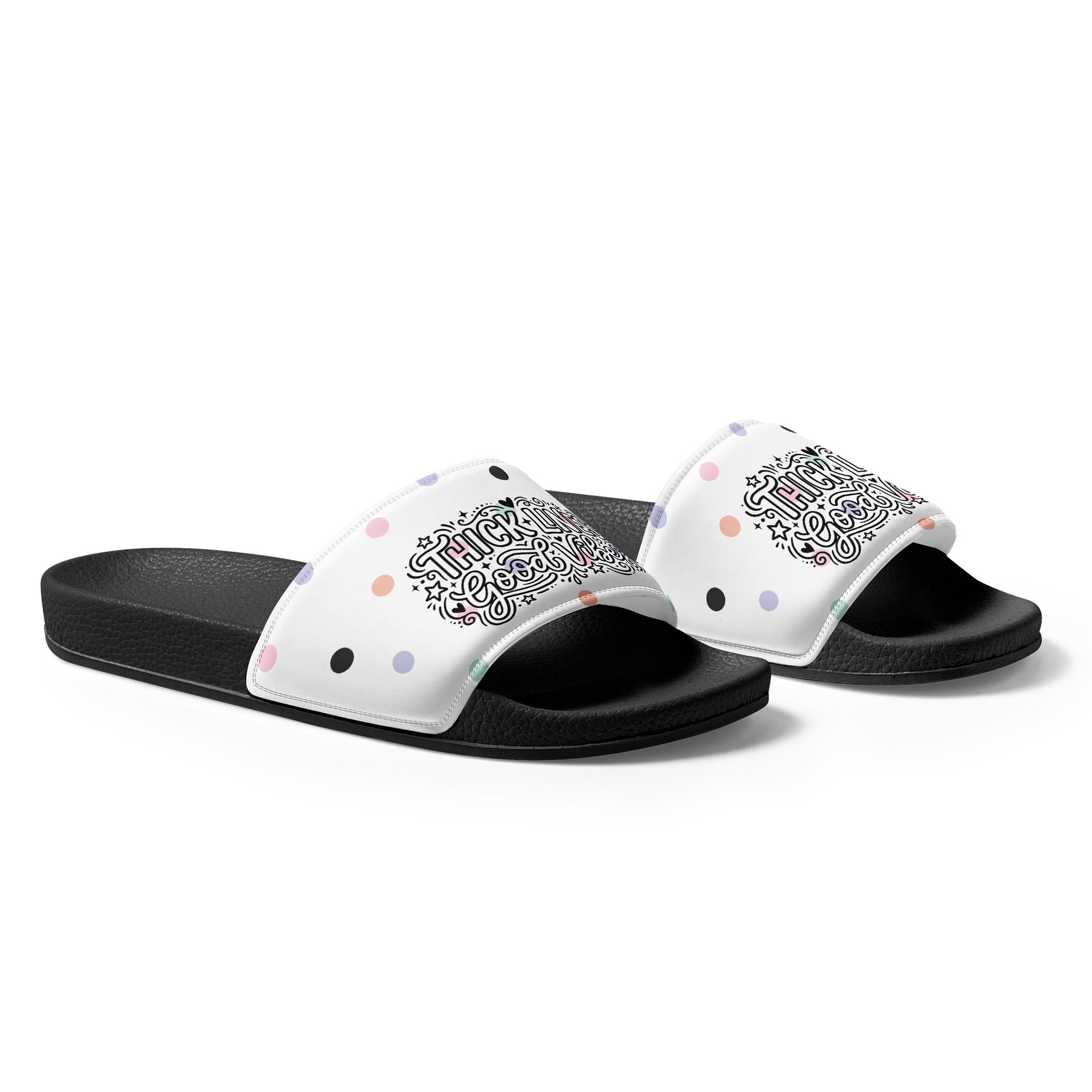 Good Vibes Polka Dot Men's Slides product image (2)