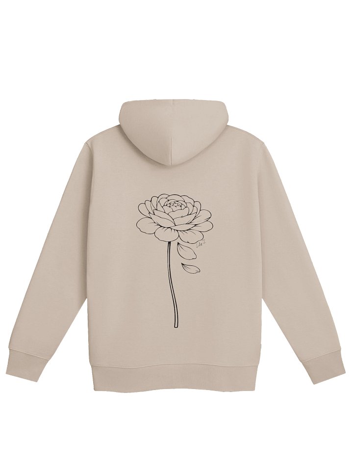 Rose "love hard" Hoodie (Light Colours) product image (1)