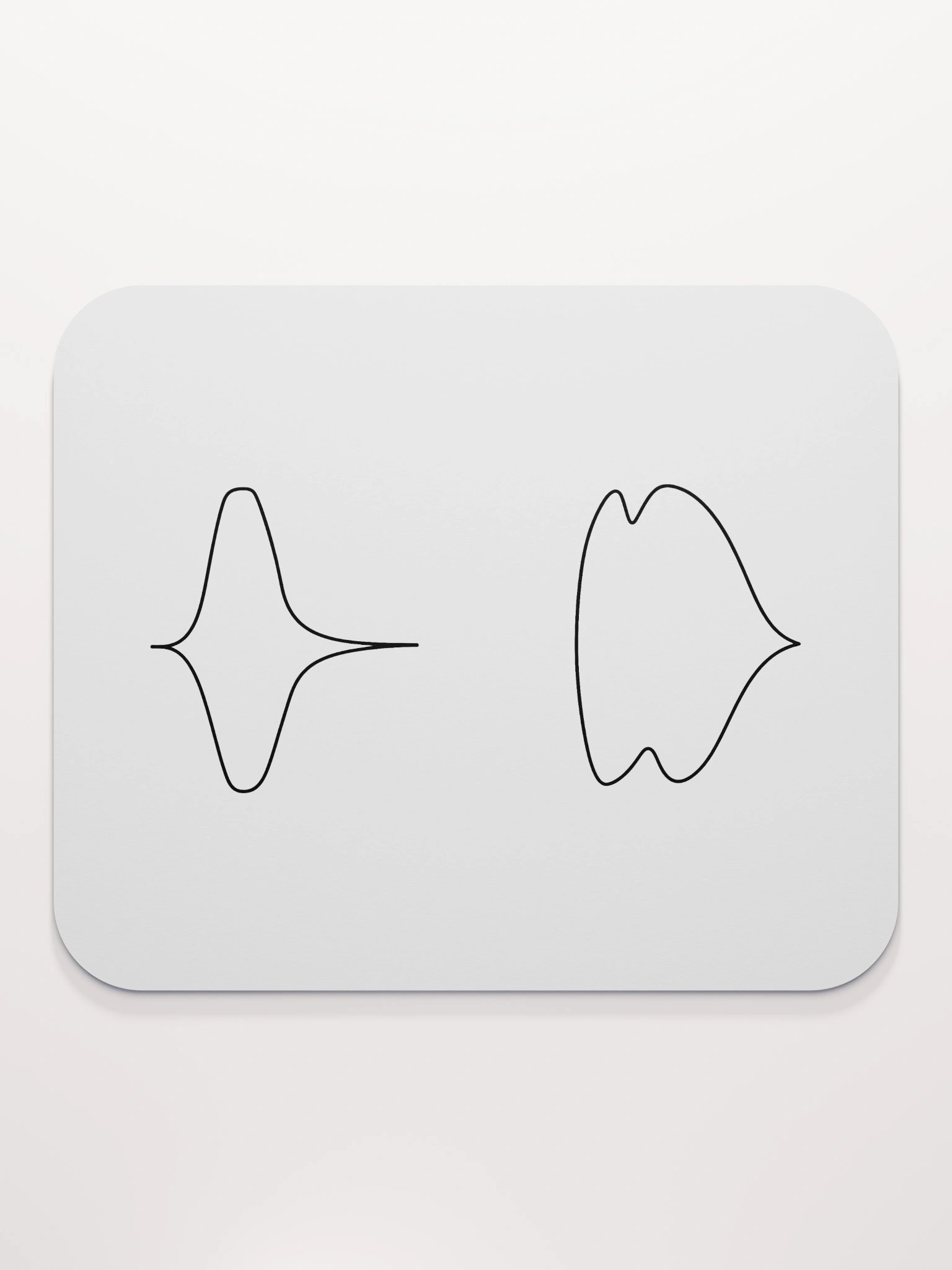 Bark Fart Waveform White Mouse Pad product image (2)
