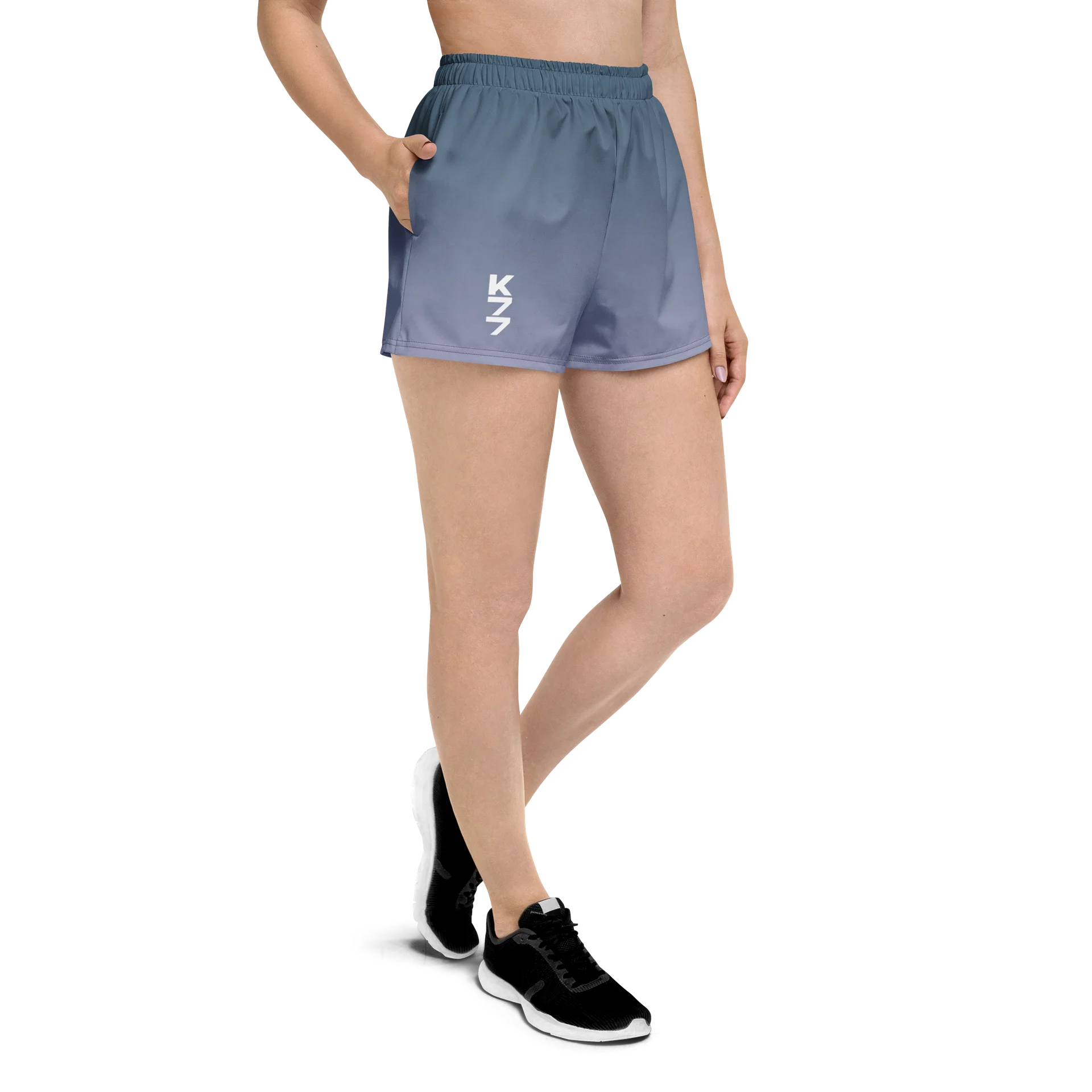 Blue-Grey Gradient Athletic Shorts product image (3)