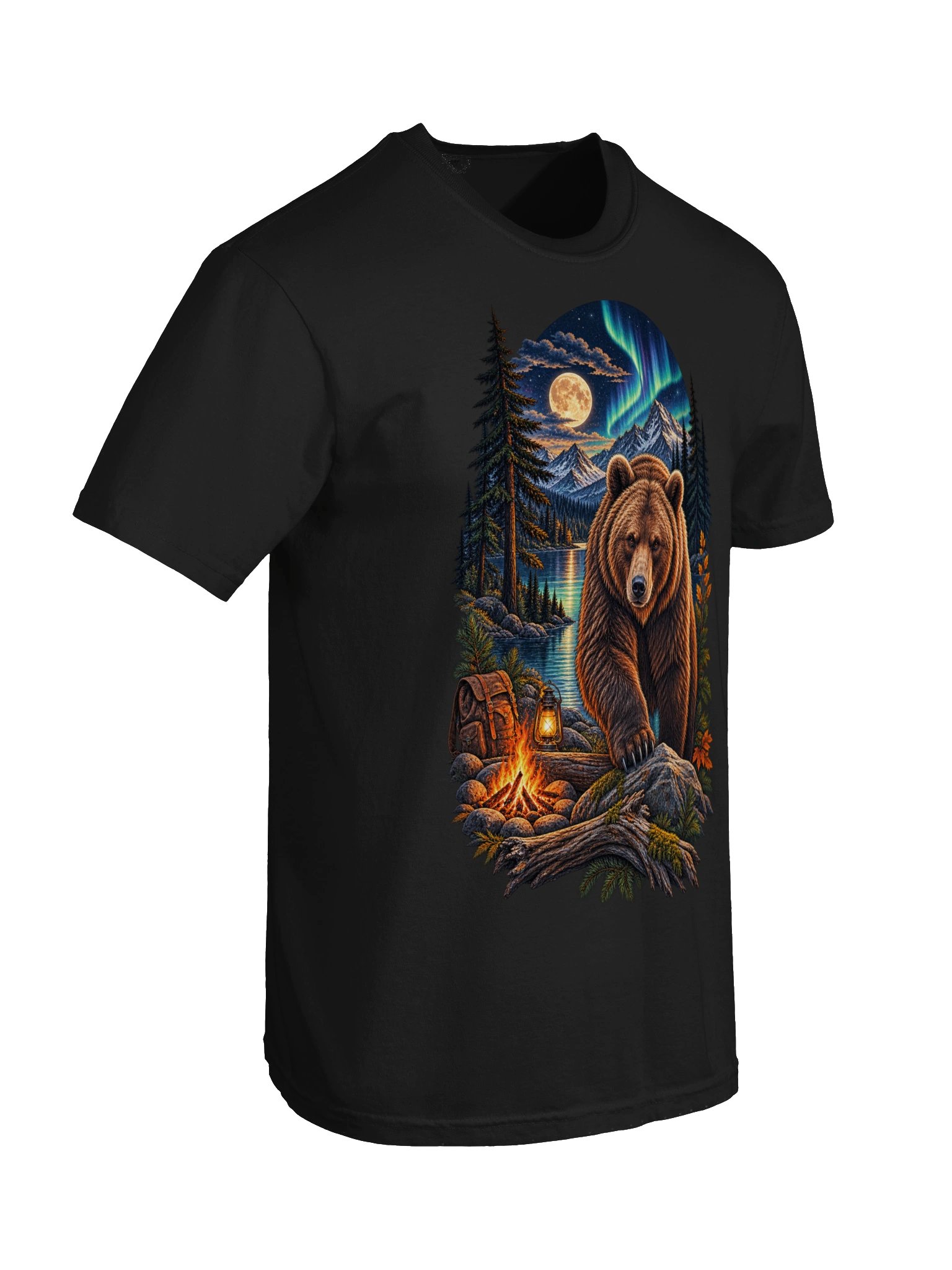 Bear in the Woods - Cute Nature Lover Wildlife T-Shirt | Adorable Forest Bear Illustration Tee product image (5)