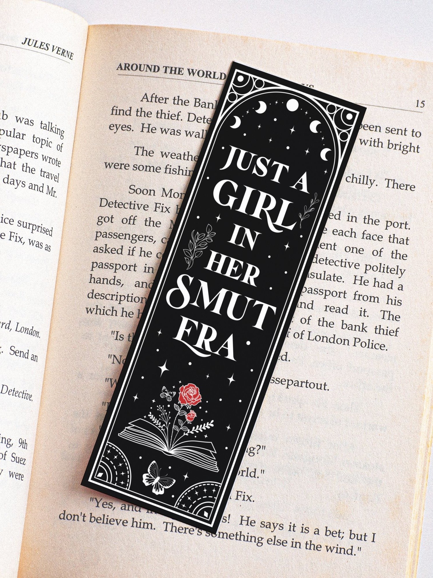 Printable Bookmarks PNG Bundle, Bookish Bookmark Spicy Dark Romance Black Red, Smut Bookmark Sayings, DIY Gift for Reader, Digital Download product image (5)
