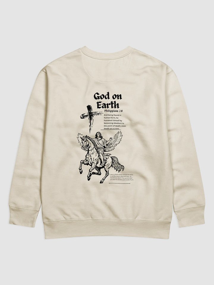 God on earth Philippians 2:8 ( Long-sleeve) crew neck unisex product image (6)