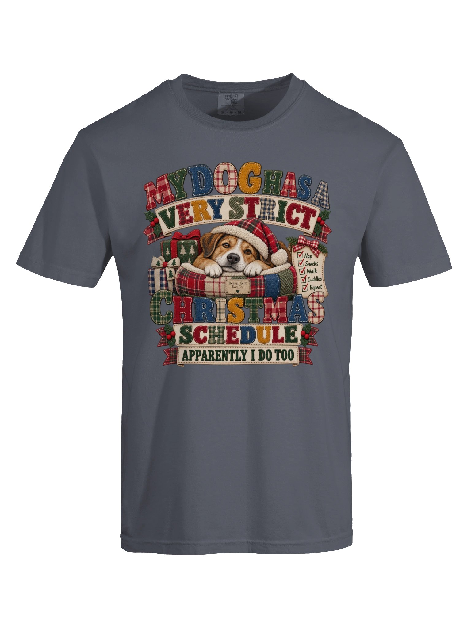 My Dog Has a Very Strict Christmas Schedule | Dog Christmas T-Shirt product image (7)
