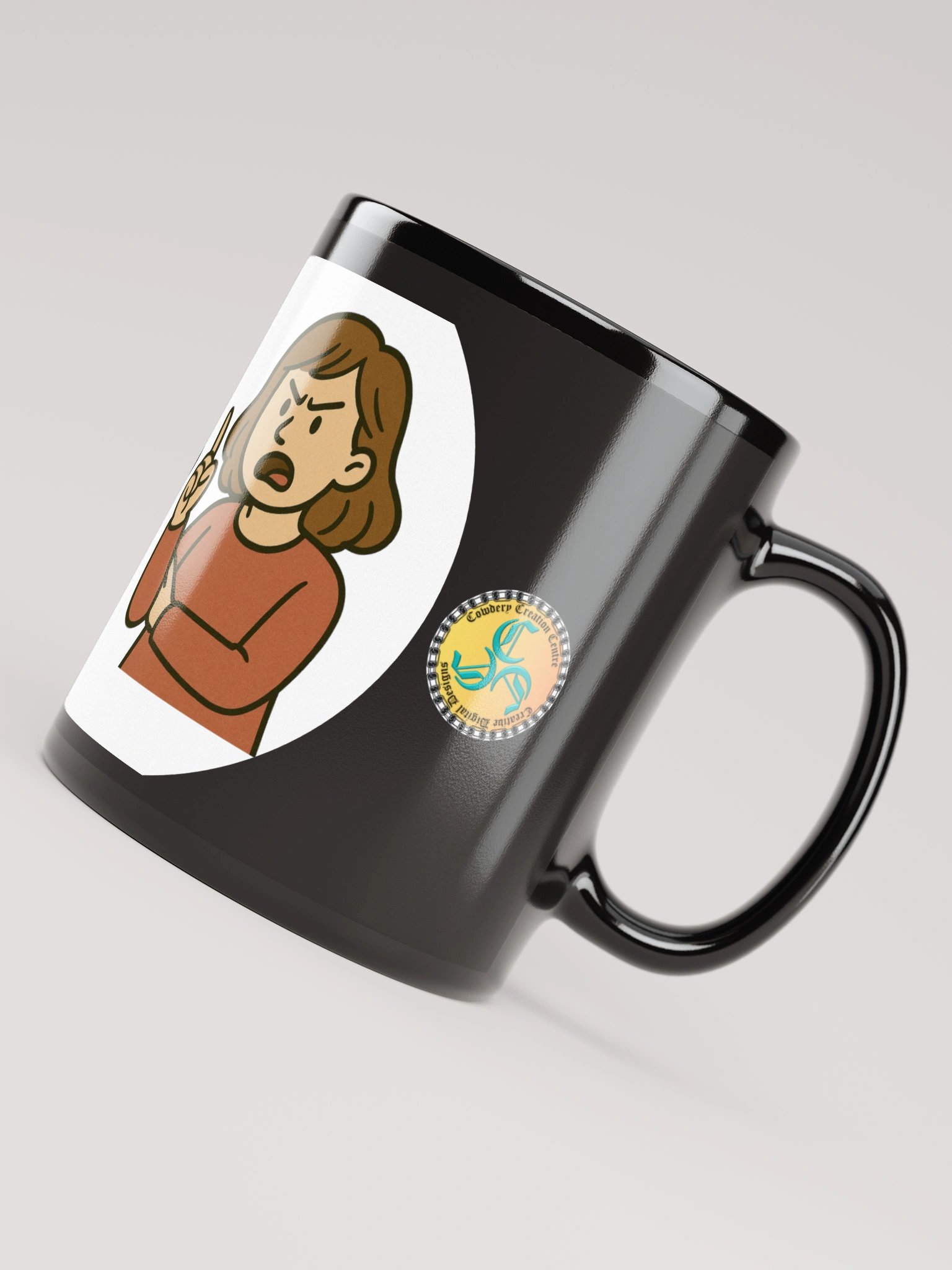 I'm not Arguing (Female) Glossy Black Mug product image (7)