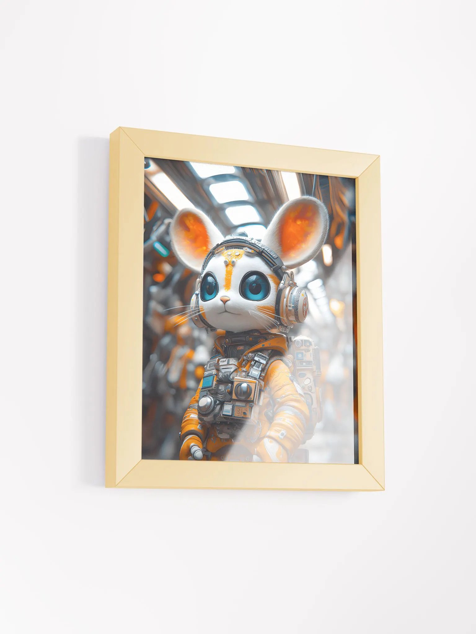 Framed wall art, titled 