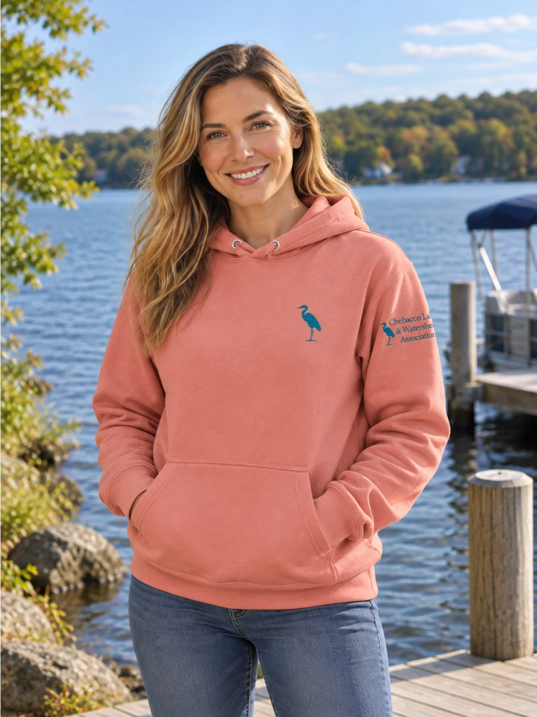 Warm Days, Cool nights on Chebacco Lake - Comfort Hoodie