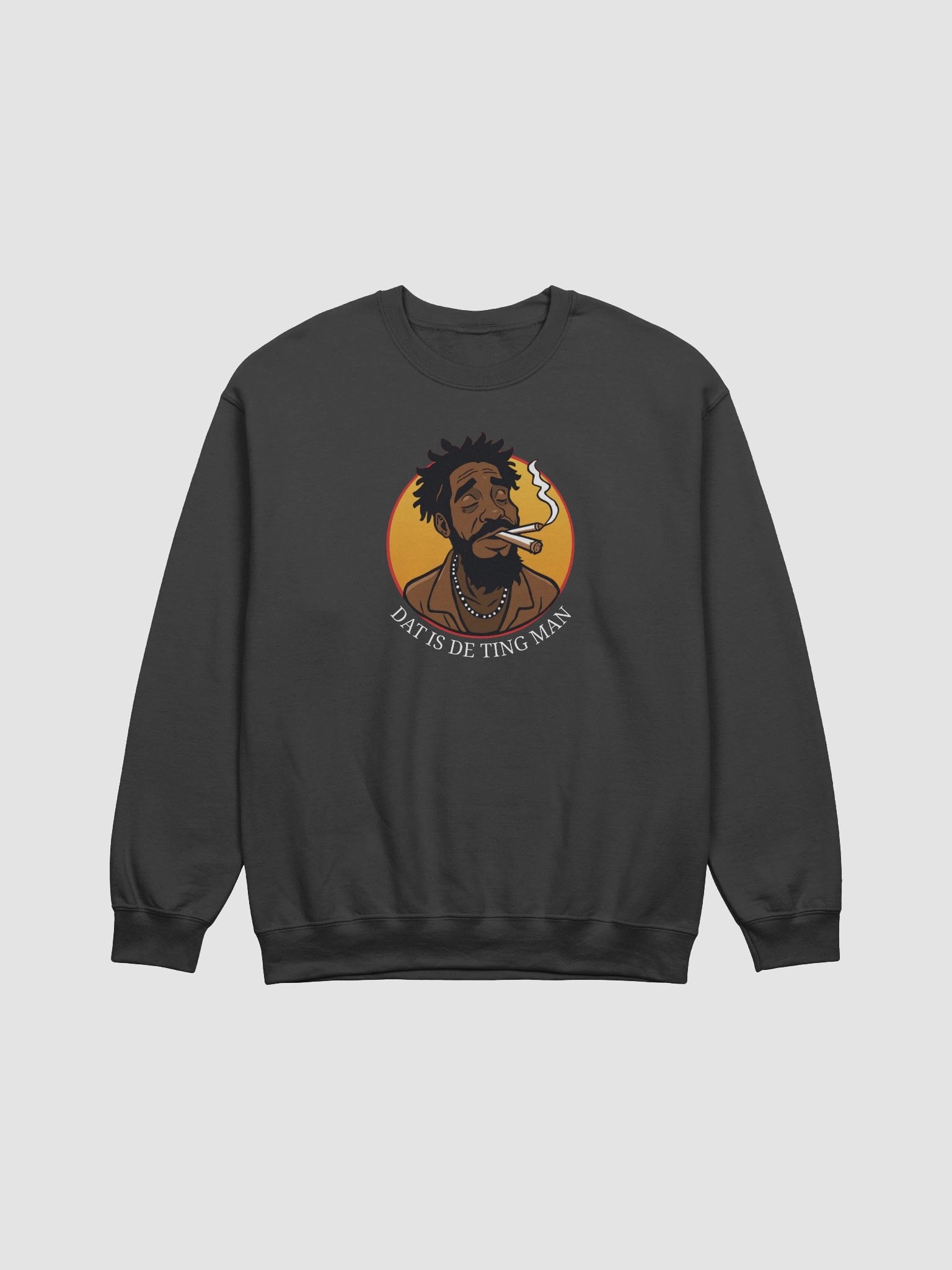 Dat is de Ting Man Smoking Weed Funny Sweatshirt product image (1)