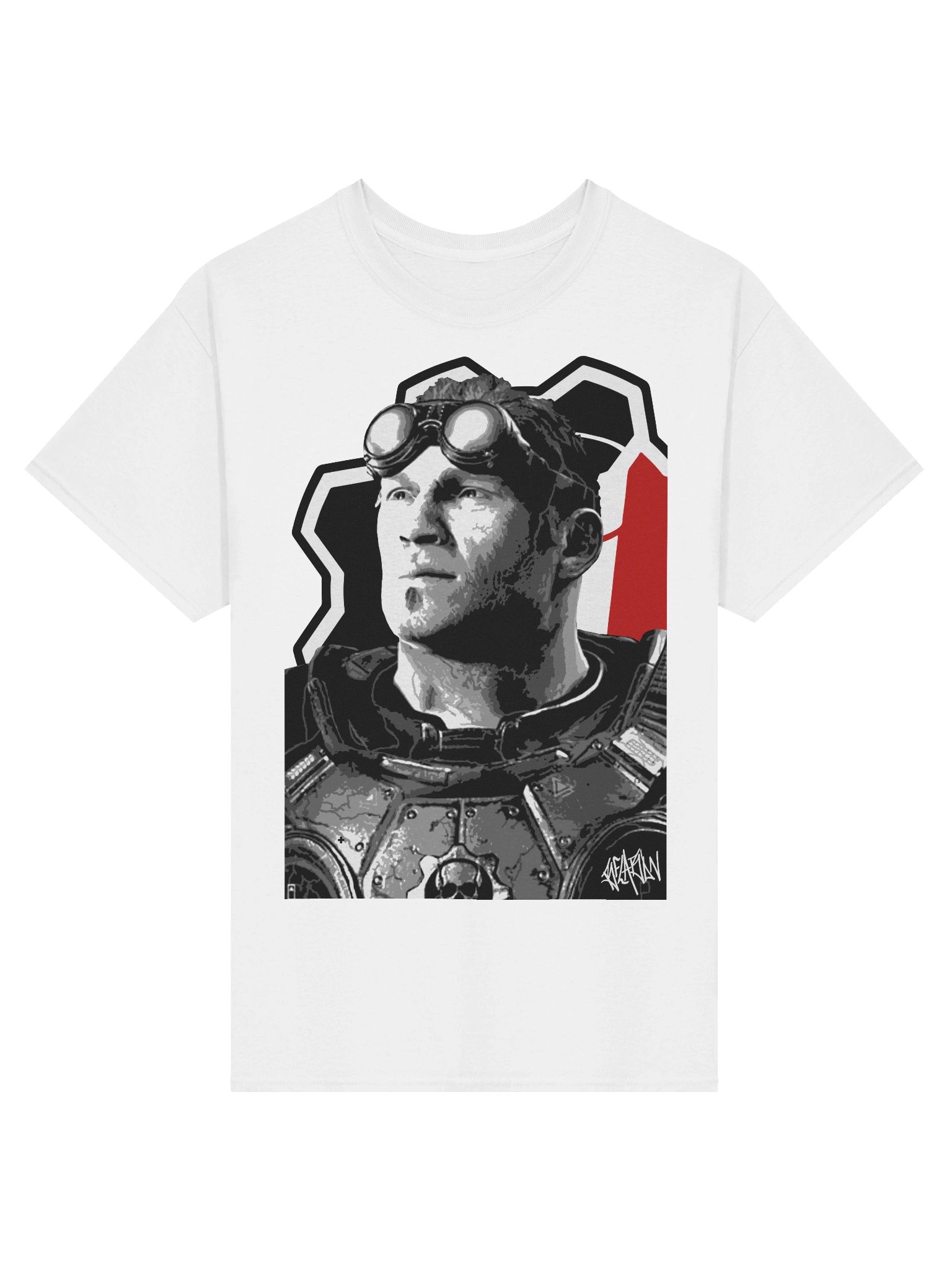 Baird painting tee (WHITE) product image (1)