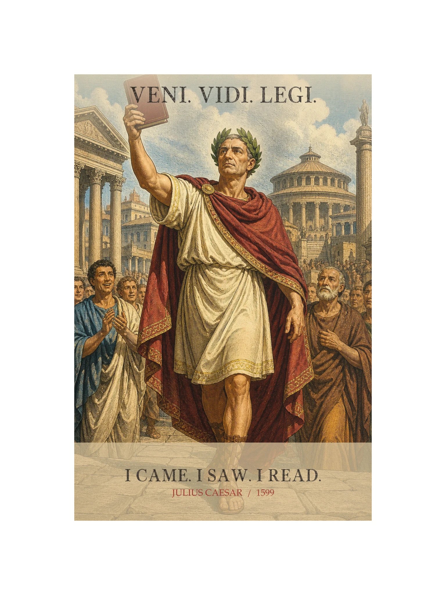 Veni Vidi Legi -- Julius Caesar Art Print product image (12)