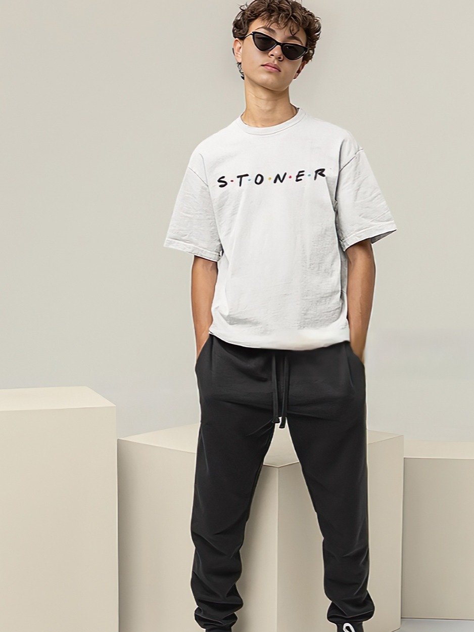 S.T.O.N.E.R. FRIENDS WHITE TEE /BLK product image (2)