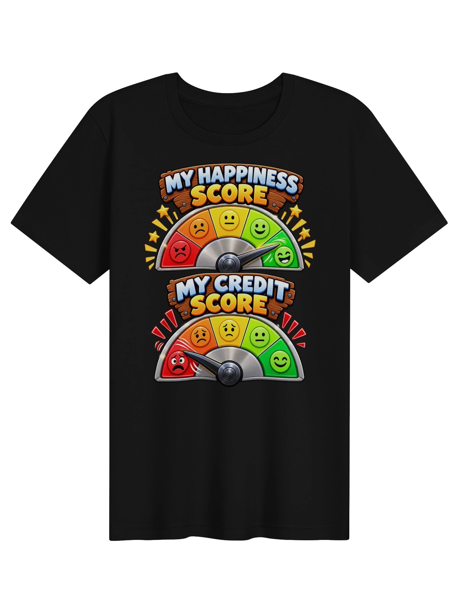 My Happiness Score vs My Credit Score – Adulting Humor product image (1)
