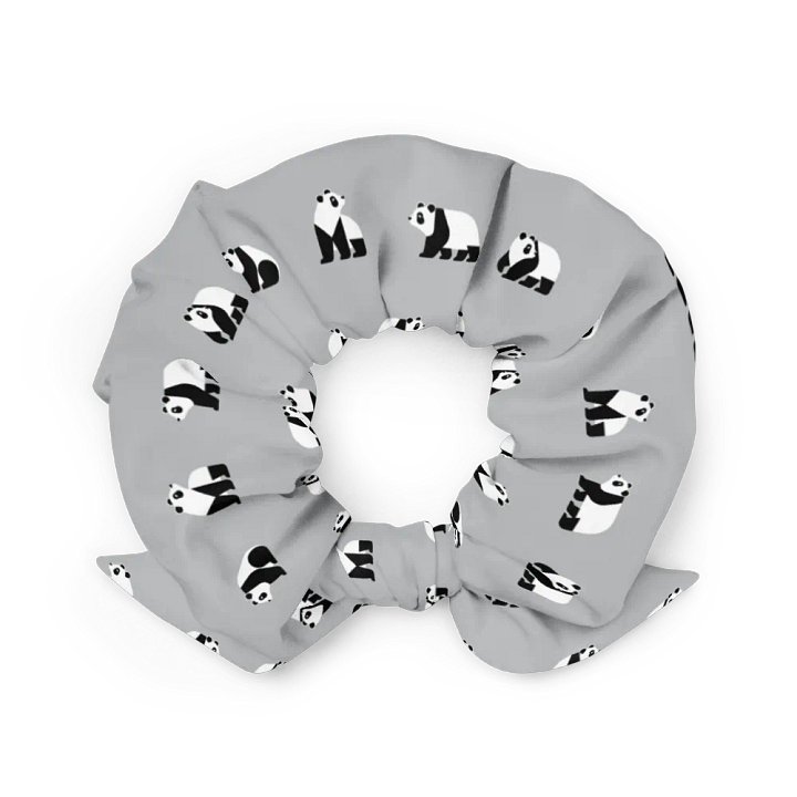 Panda Scrunchie (Gray) product image (1)