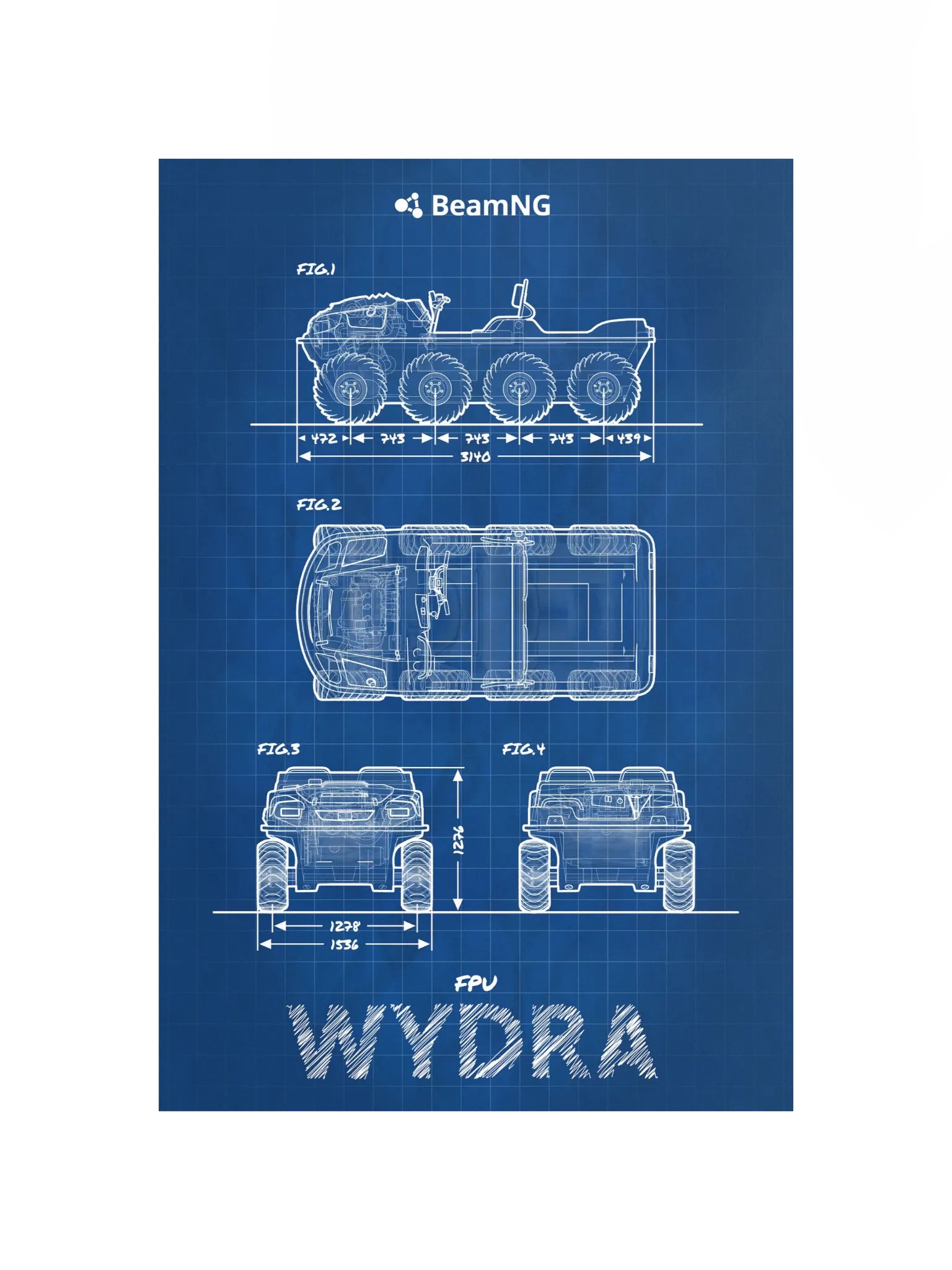 FPU Wydra Blueprint Poster product image (2)