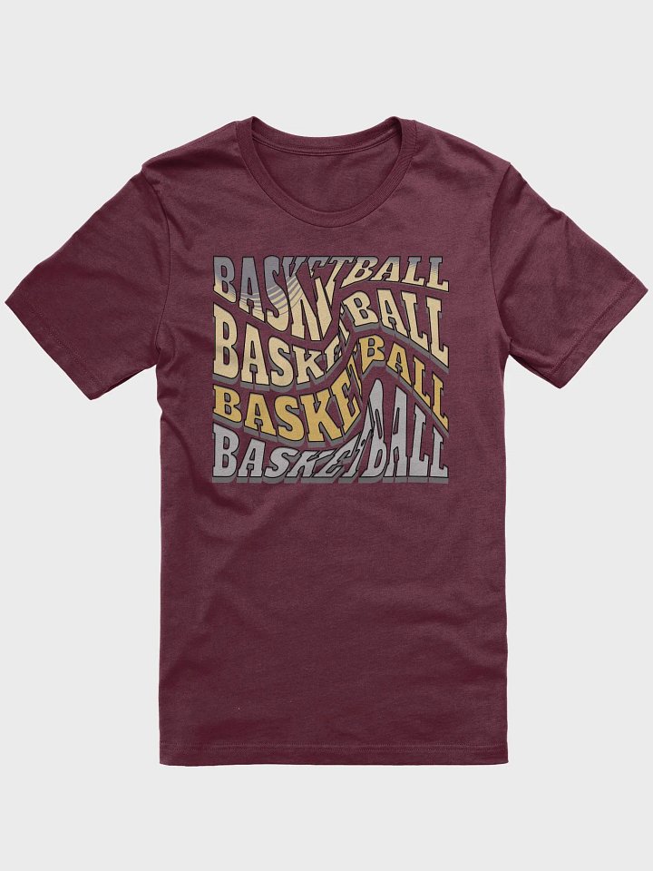 Mess Swirl Basketball Wavy Typography Tee product image (1)