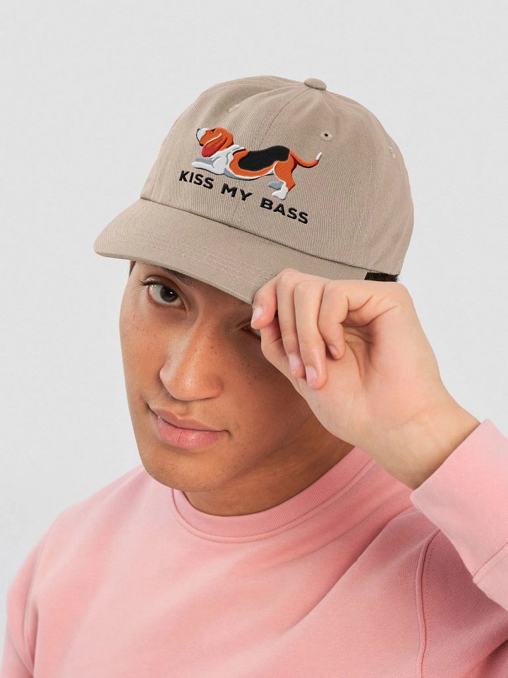 Kiss My Bass Classic Dad Hat(Embroidered) of a Basset Hound product image (42)