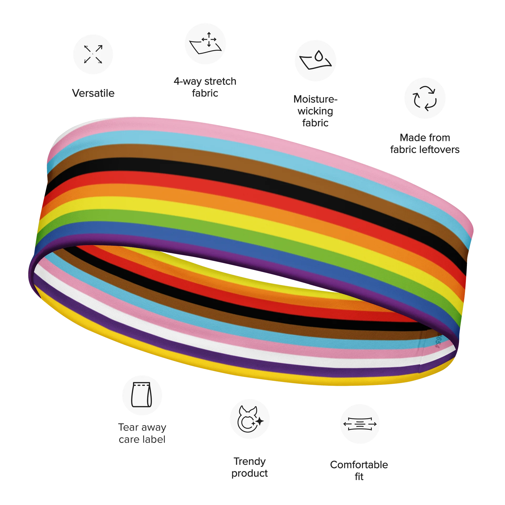 Pride 2023 headband product image (2)