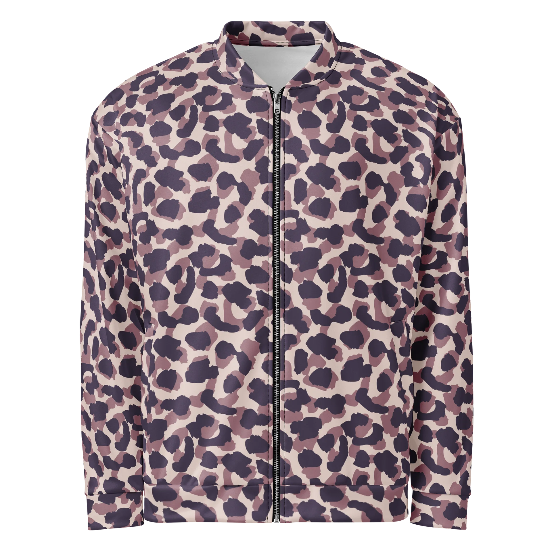 Comfortable Bomber Jacket with Unique Bold Leopard Print product image (1)