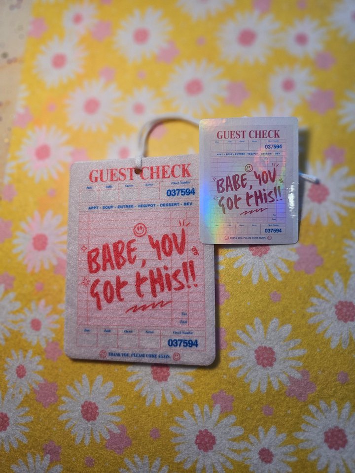 Car freshie and holographic sticker set product image (1)
