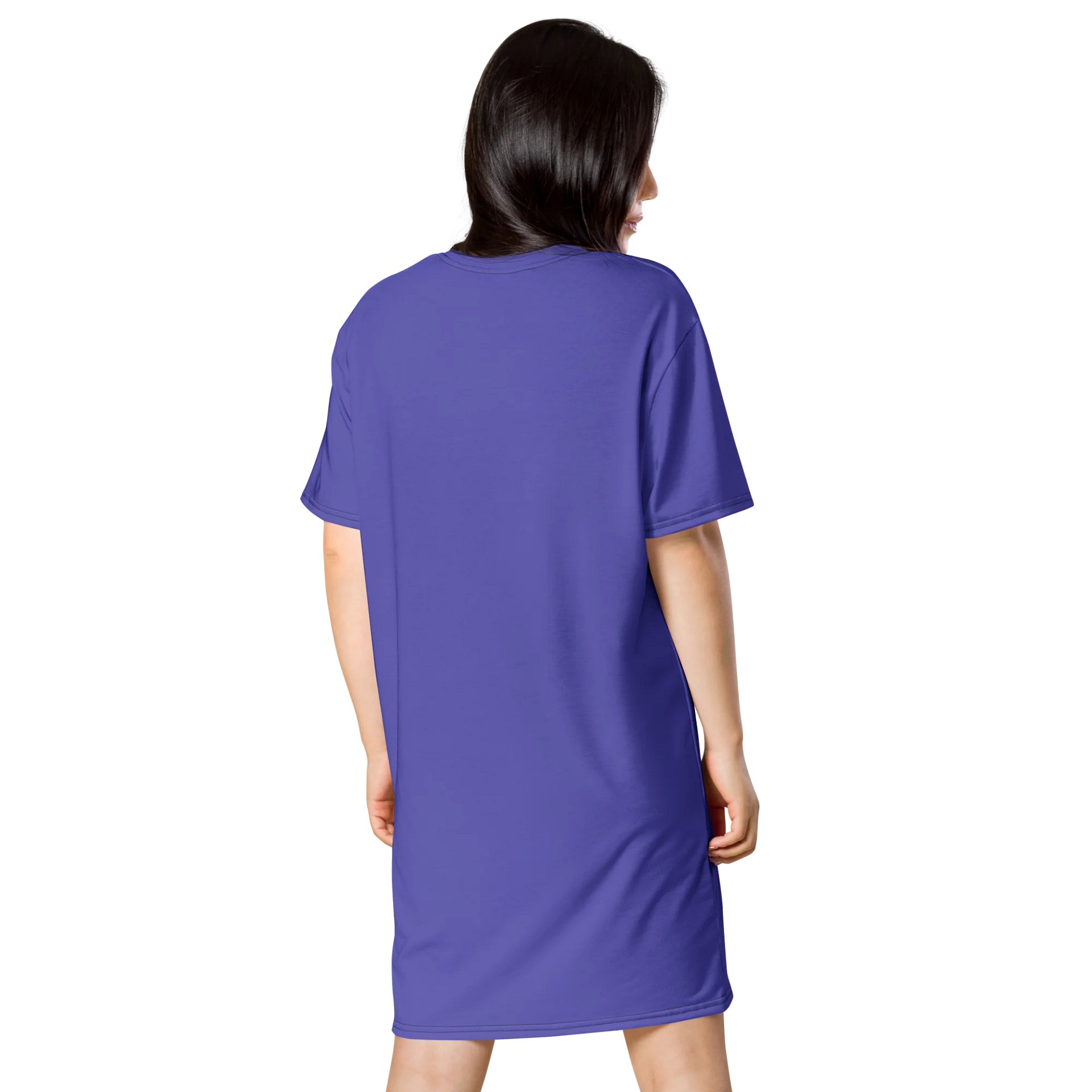 Oversized T-Shirt Dress - Bold Medium Slate Blue 2, Sizes 2XS-6XL product image (2)