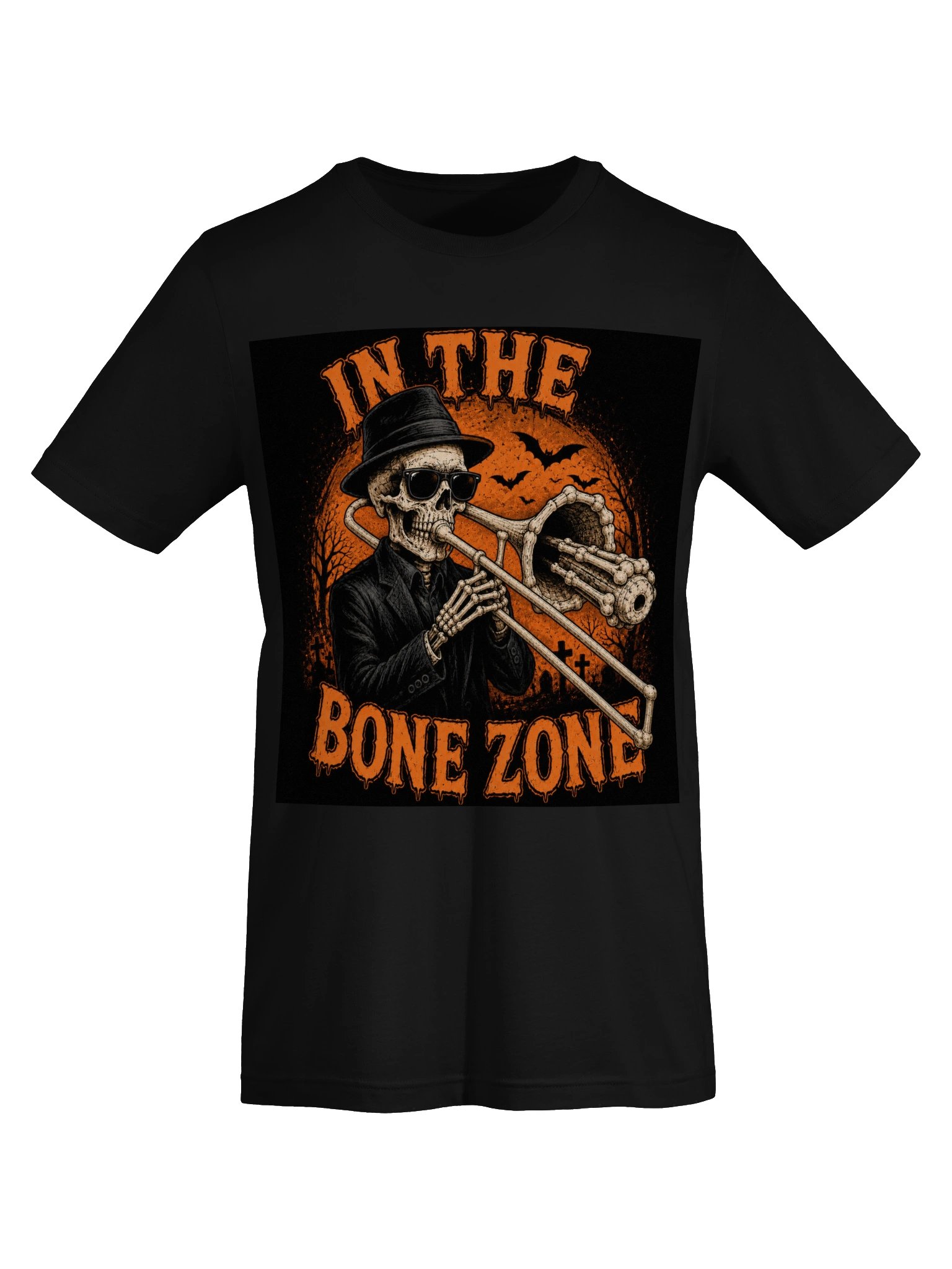 In the Bone Zone! Halloween Tee – Black (TikTok) product image (8)