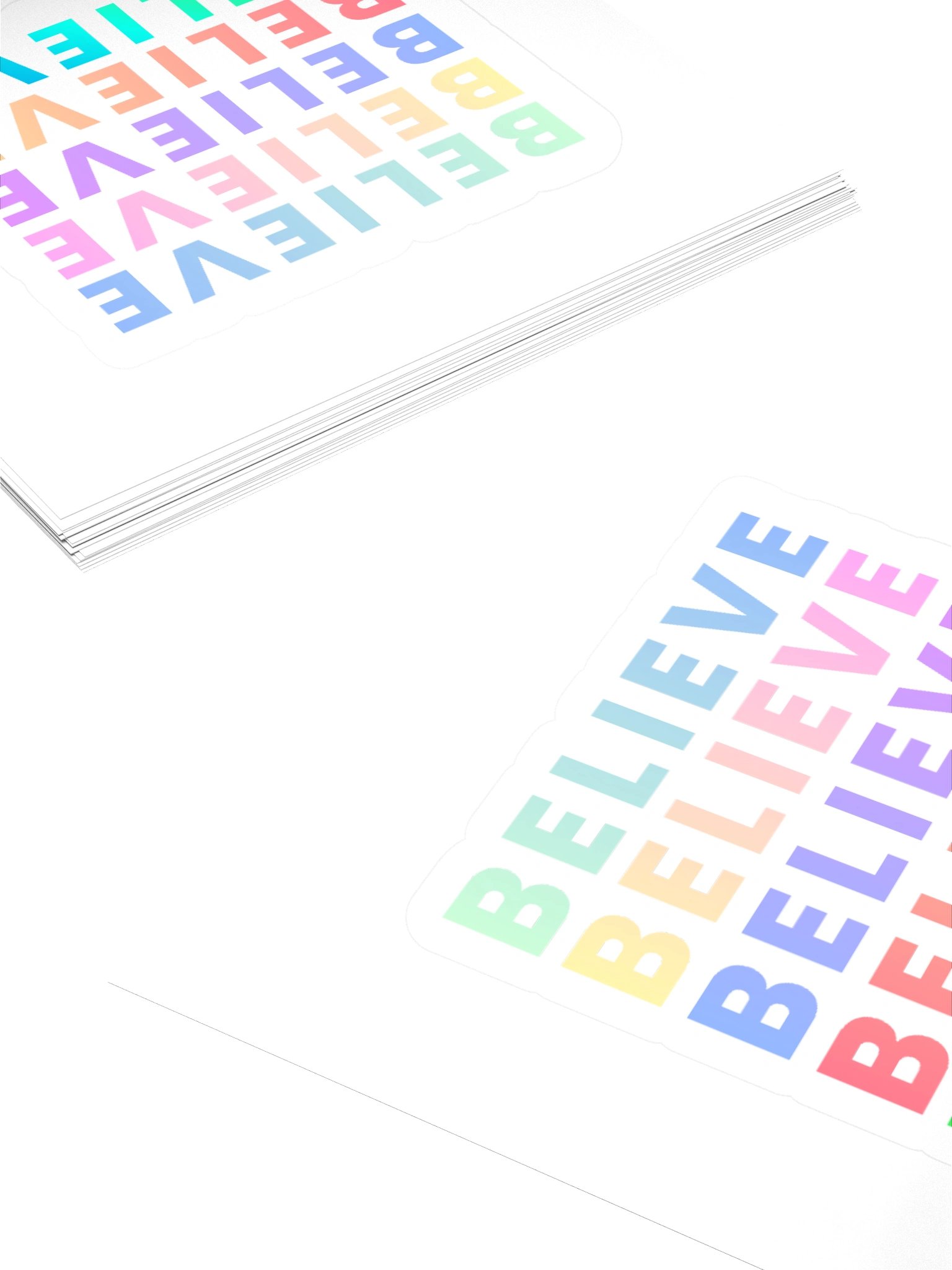 Believe Grid Kiss Cut Stickers product image (10)