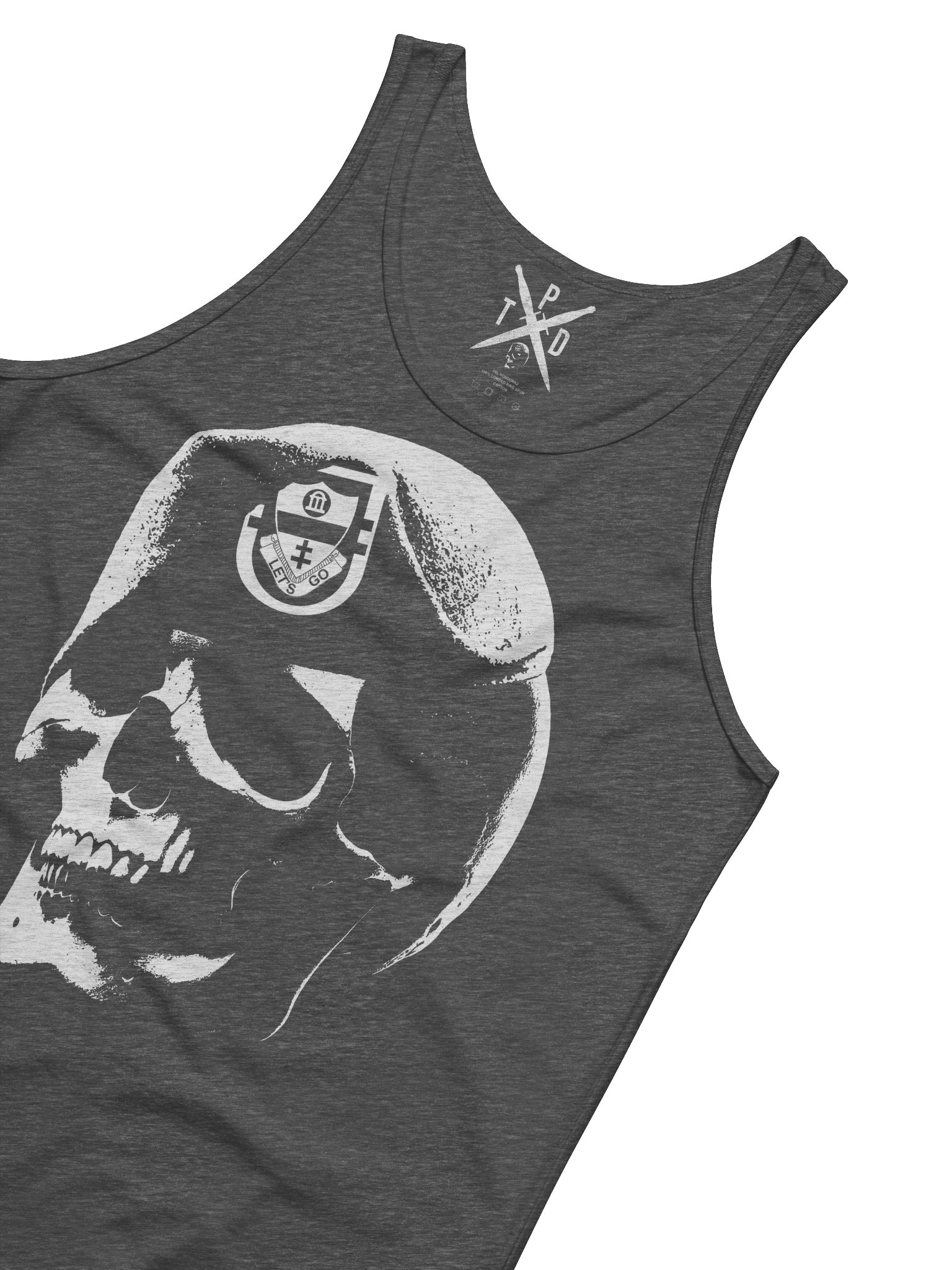 Skull Beret Tank Top product image (4)