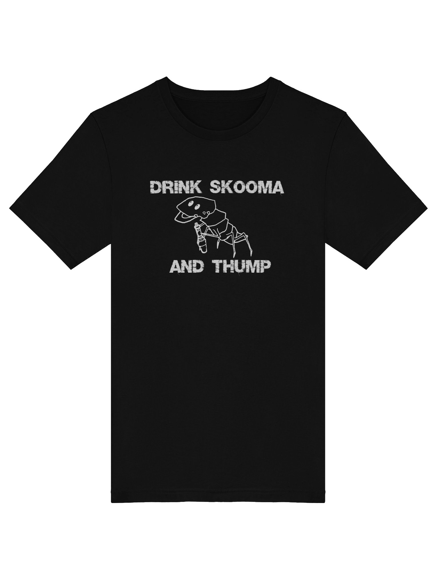 Drink Skooma and Thump T-Shirt (White on Black) product image (5)