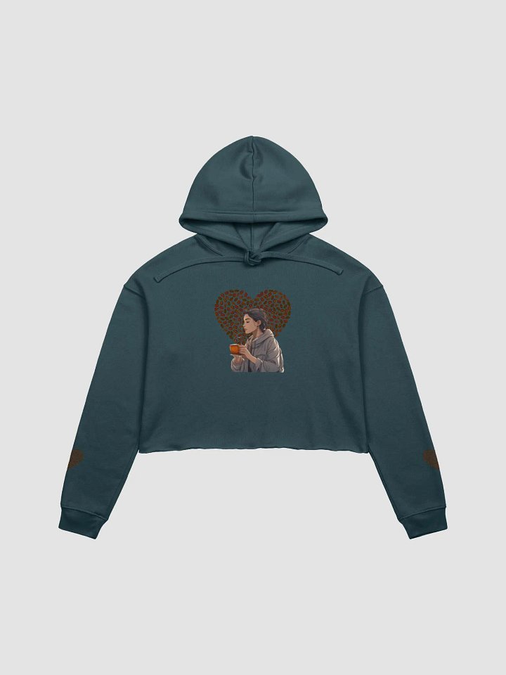 I Love Coffee Crop Top Hoodie product image (4)
