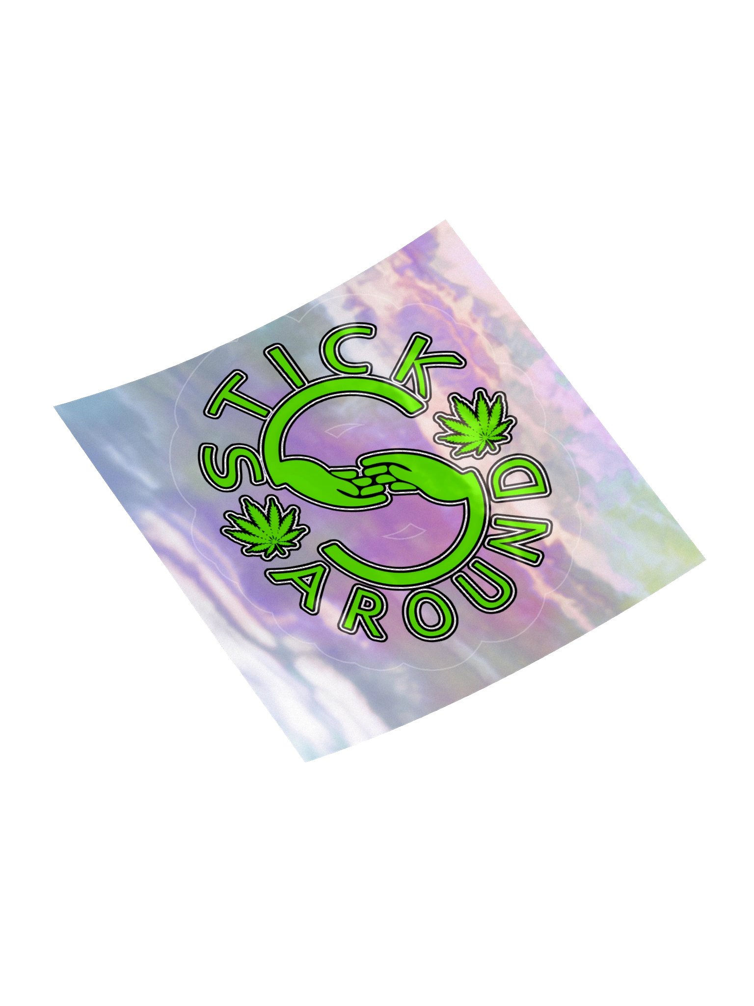 Stick Around Holographic Sticker product image (11)