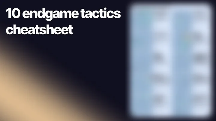 10 Endgame Patterns Cheatsheet product image (1)