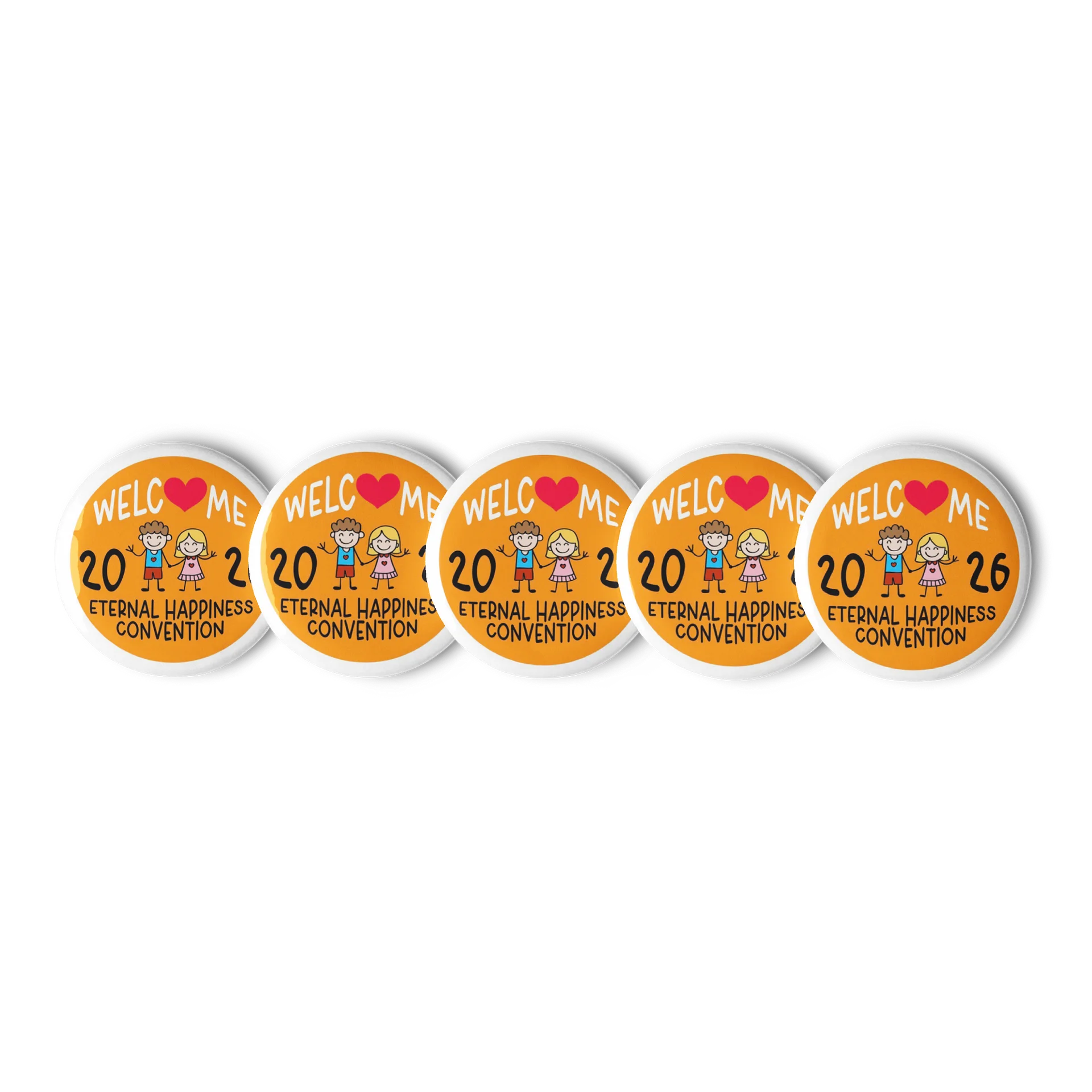 “Eternal Happiness” 2026 Convention Happy Kids Welcome Pin product image (2)