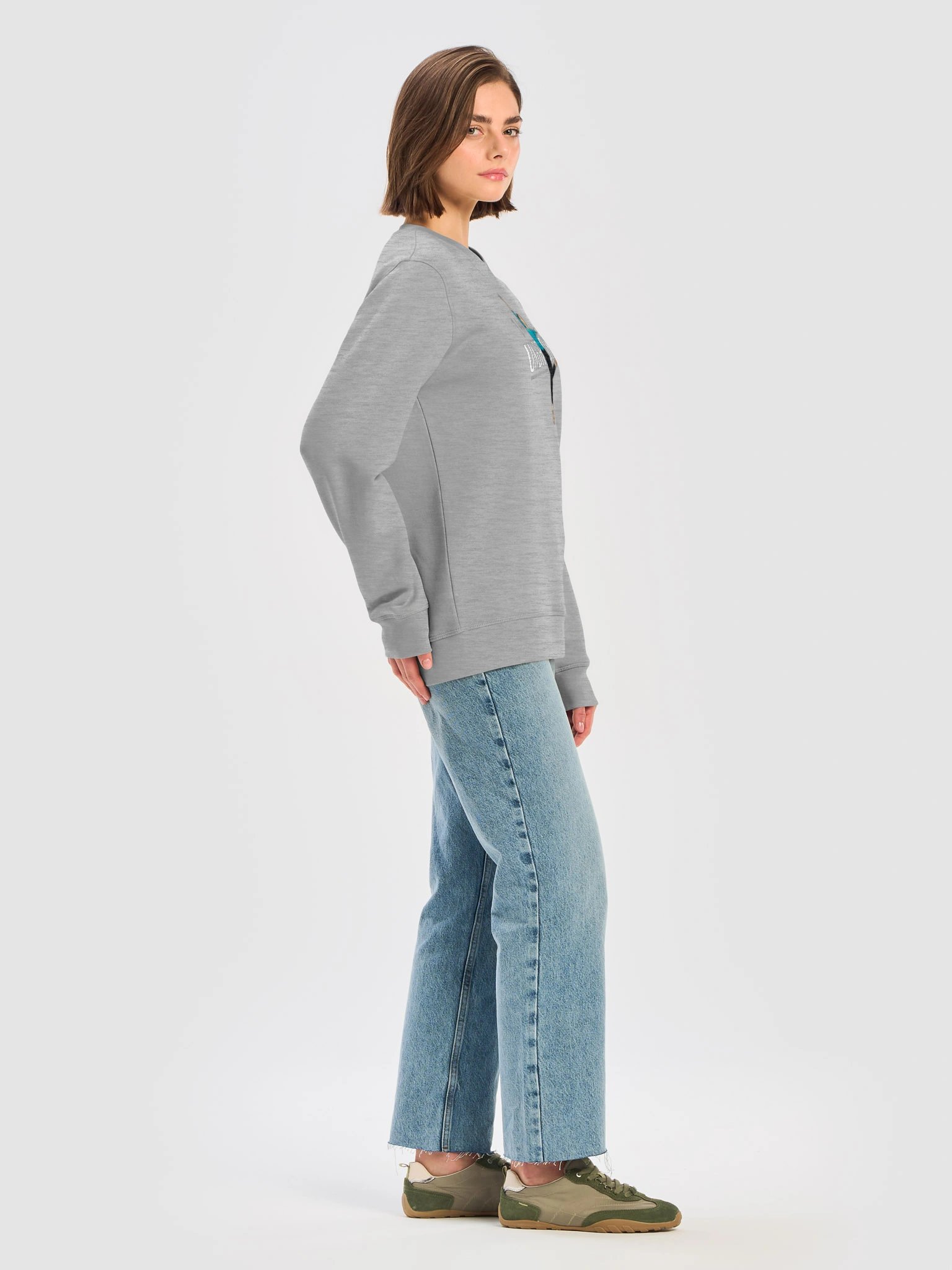 UNBROKEN Female Dancer Organic Sweater (Cream, Grey or Navy) product image (8)