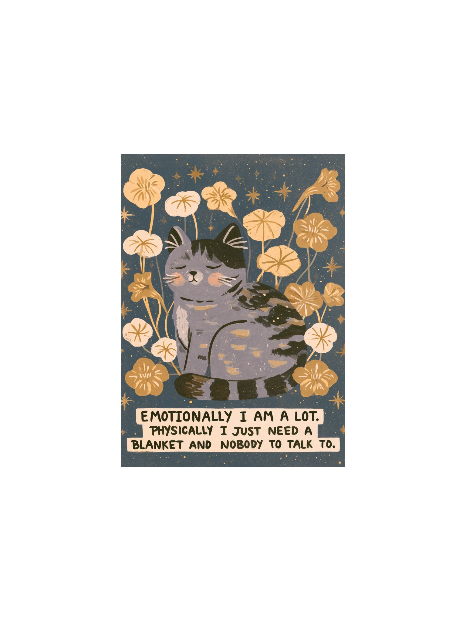 Sleepy Cat Blanket Mood Poster product image (4)