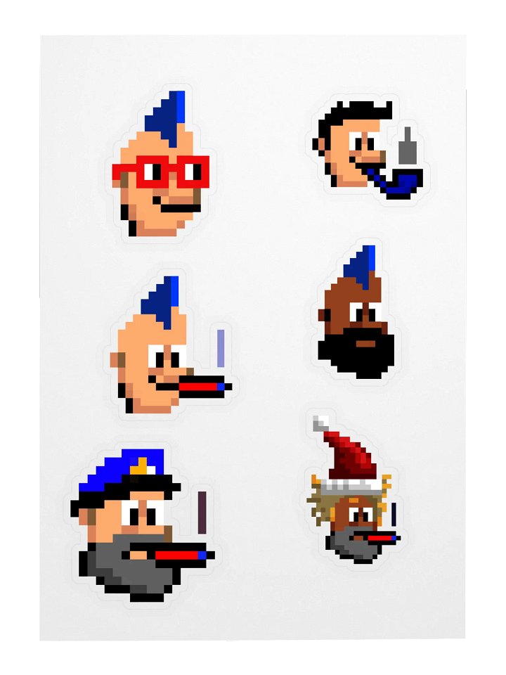 Bario Punks Sticker Sheet #1 product image (2)