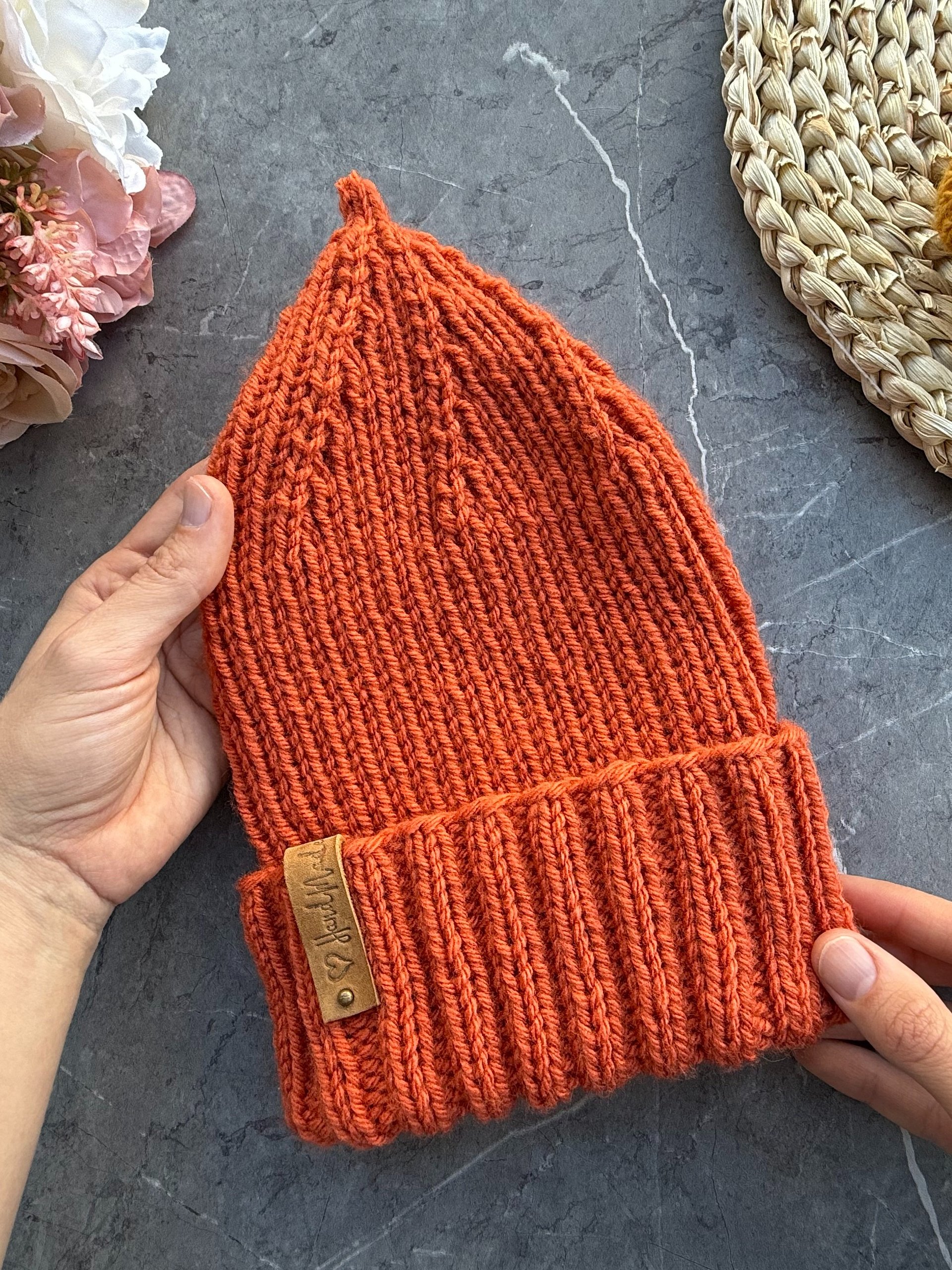 Knit Pumpkin Hat Pattern product image (5)