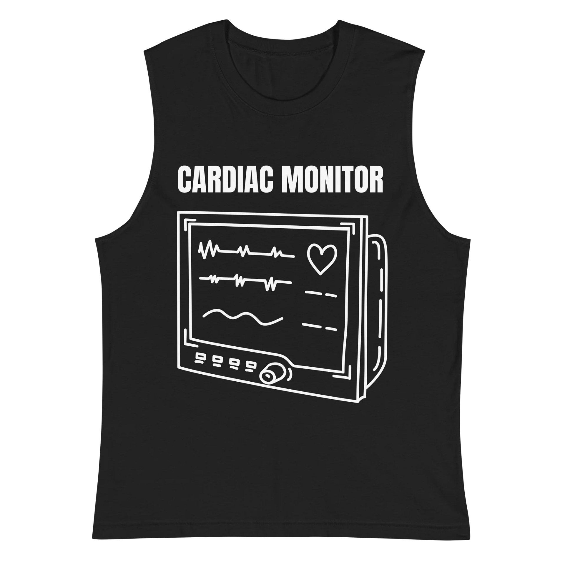 cardiac monitor design Muscle Tank product image (2)