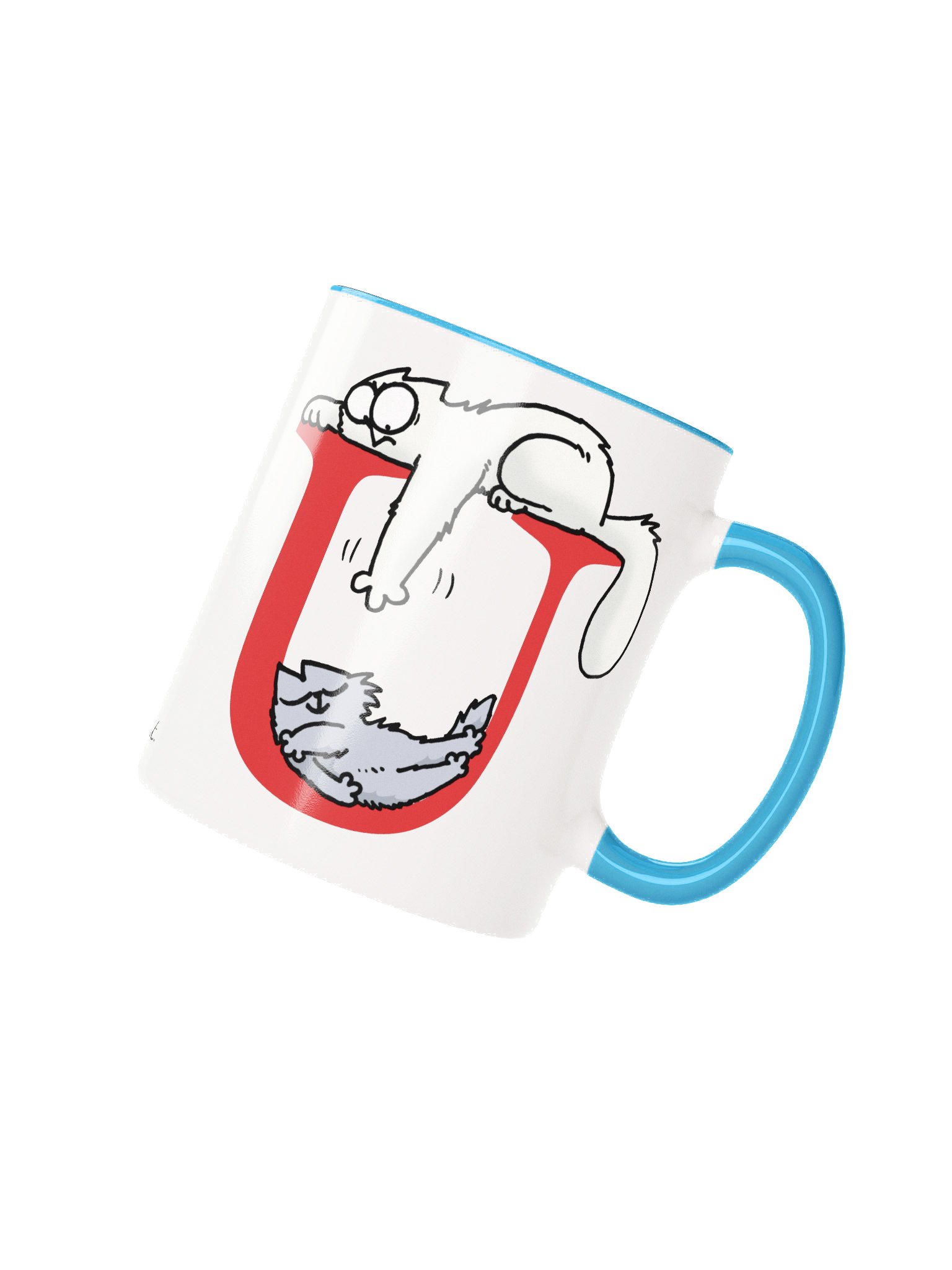 Cat Monogram Mug - U product image (1)