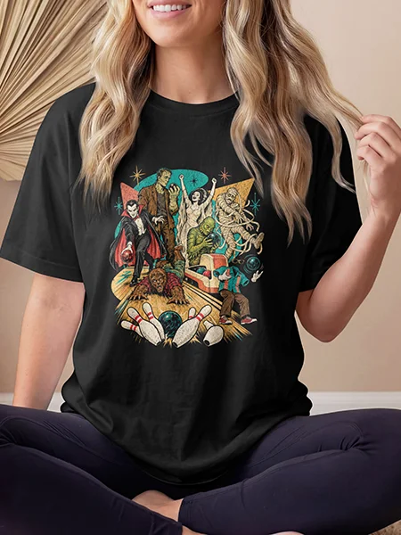 Monster Bowling Night — Monsters Off Duty Tee product image (2)