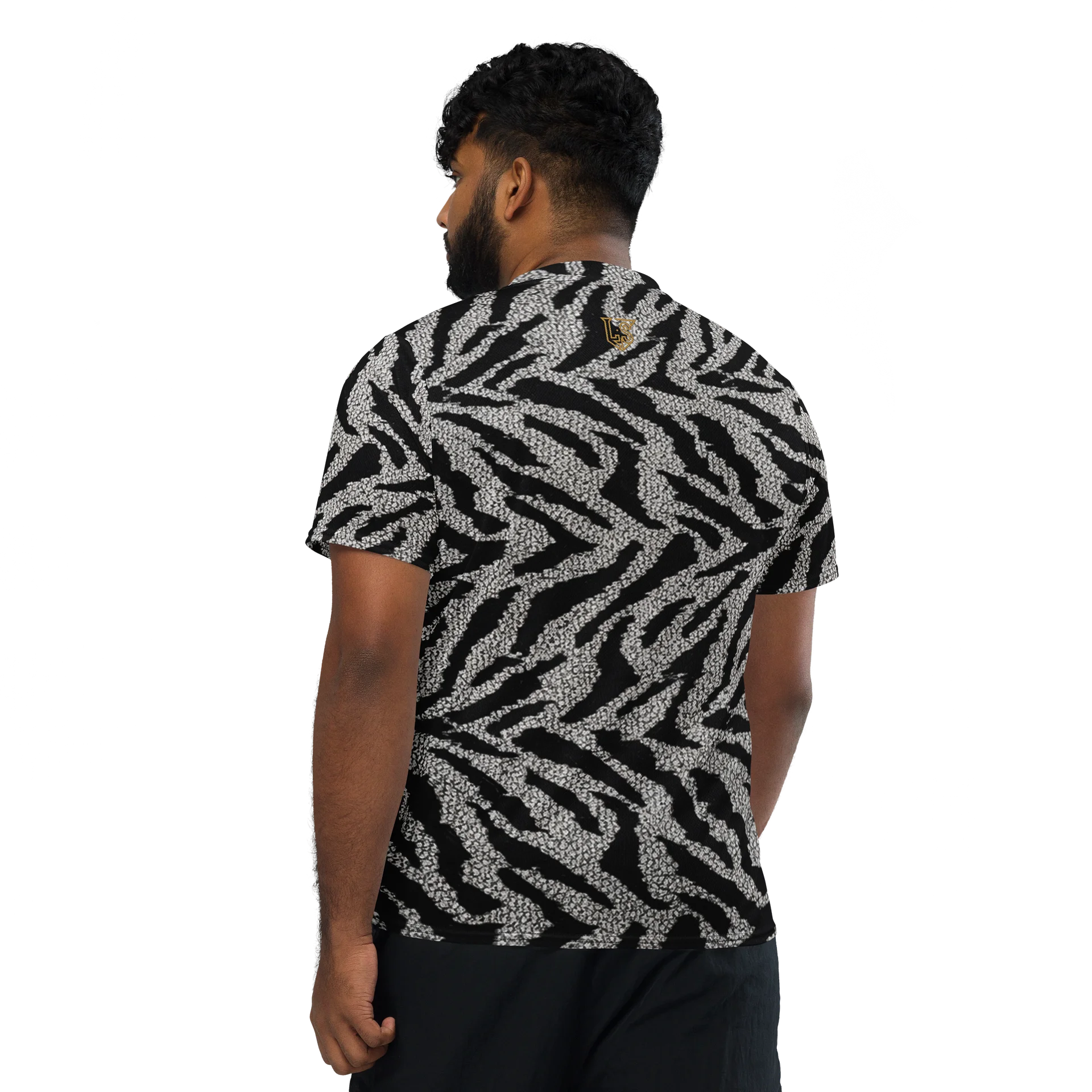 Lafate Store Designer Full Print Shirt Black & Grey Animal product image (3)