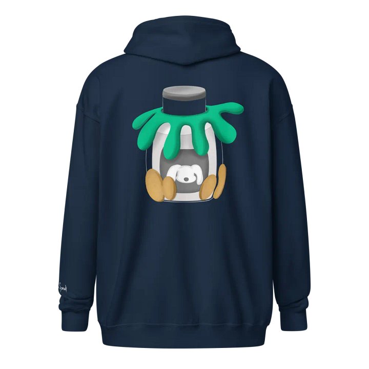 Milk? Zipped Hoodie - partly embroidered product image (17)
