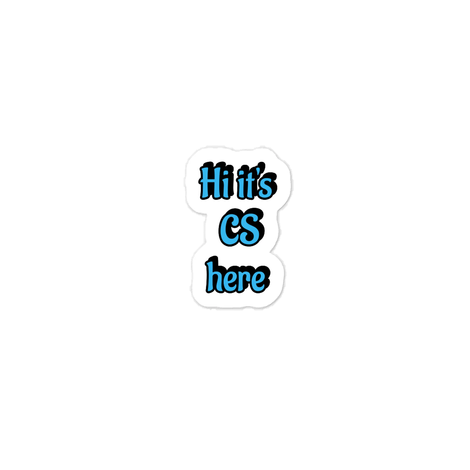 Hi it's CS here Sticker product image (1)