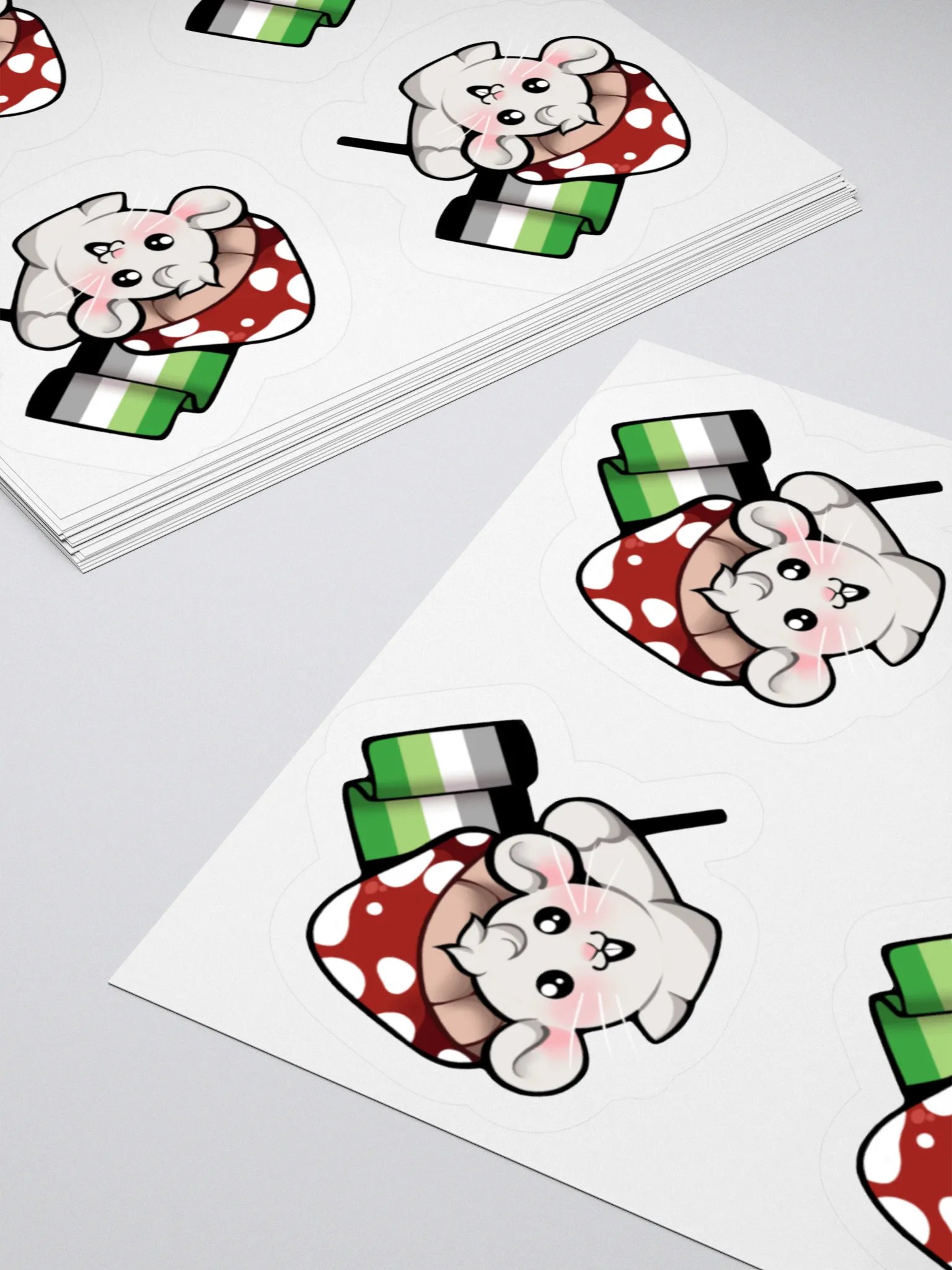 Aromantic Pride Flag Stickers product image (4)
