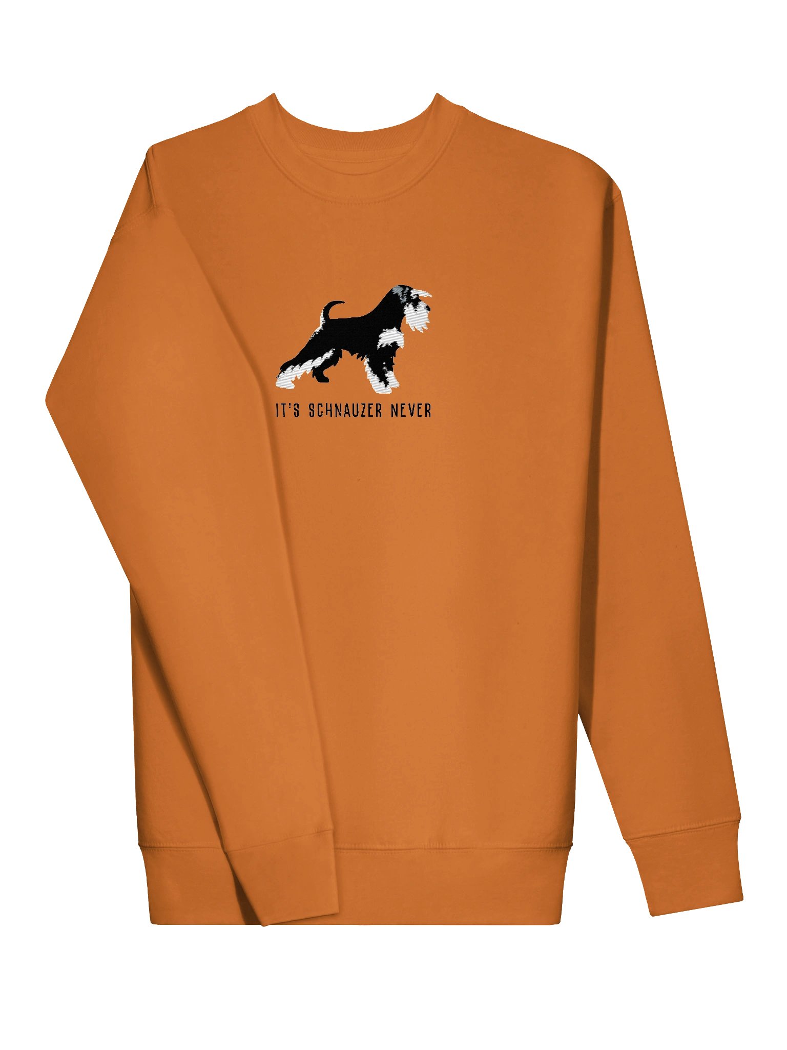 It's Schnauzer Never Sweatshirt (Embroidered) of a Miniature Schnauzer(Black and Silver) product image (13)